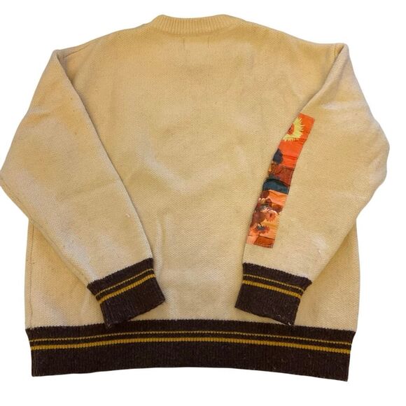 Van Gogh Pullover Sweater, M. Embroidered and Patch Art - Picture 4 of 16